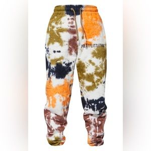 PRETTYLITTLETHING Multi Oversized Tie Dye Joggers